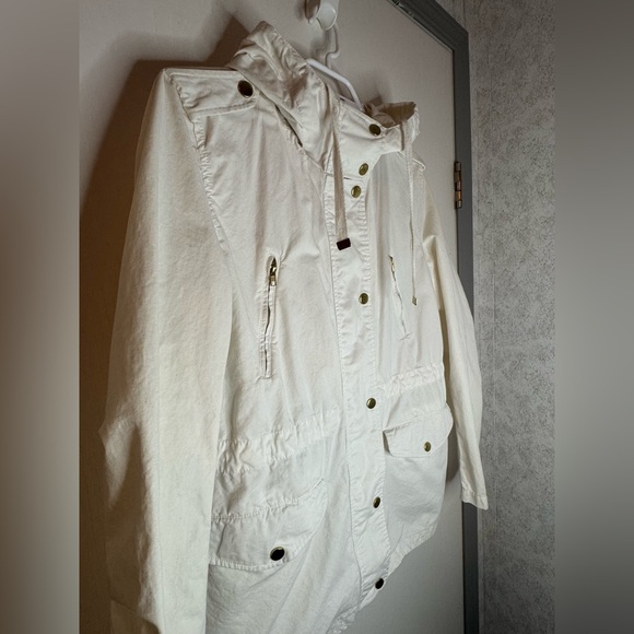 Love Tree Ivory Utility Jacket with Gold Buttons - Picture 2 of 6